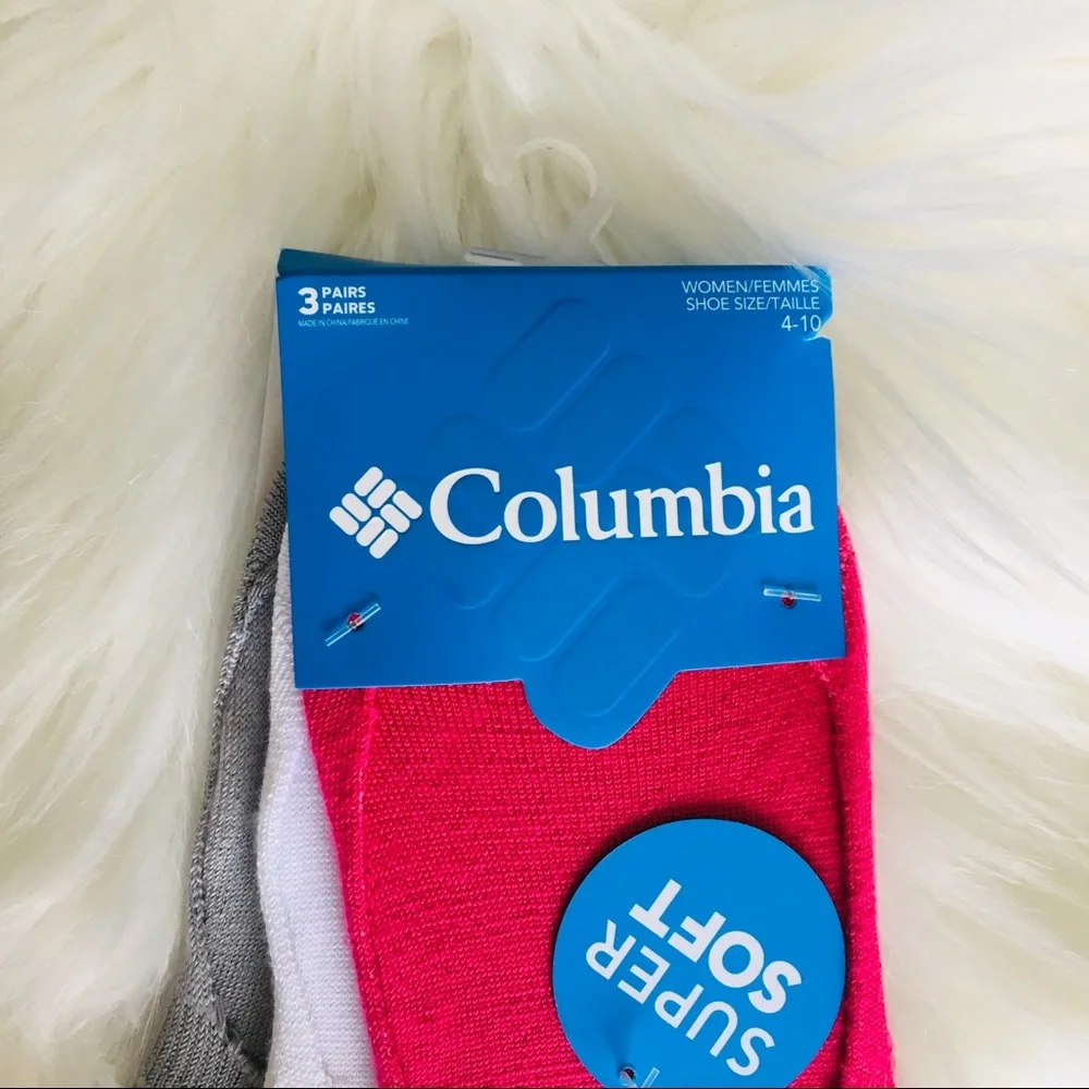 NWT Columbia Women’s 3 pk. Dottie Liner No-show Socks Polka Dot